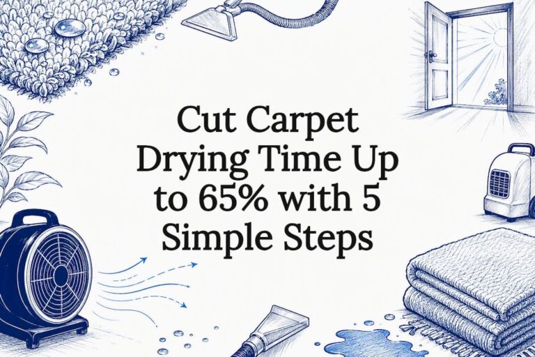 Decorative carpet drying title card
