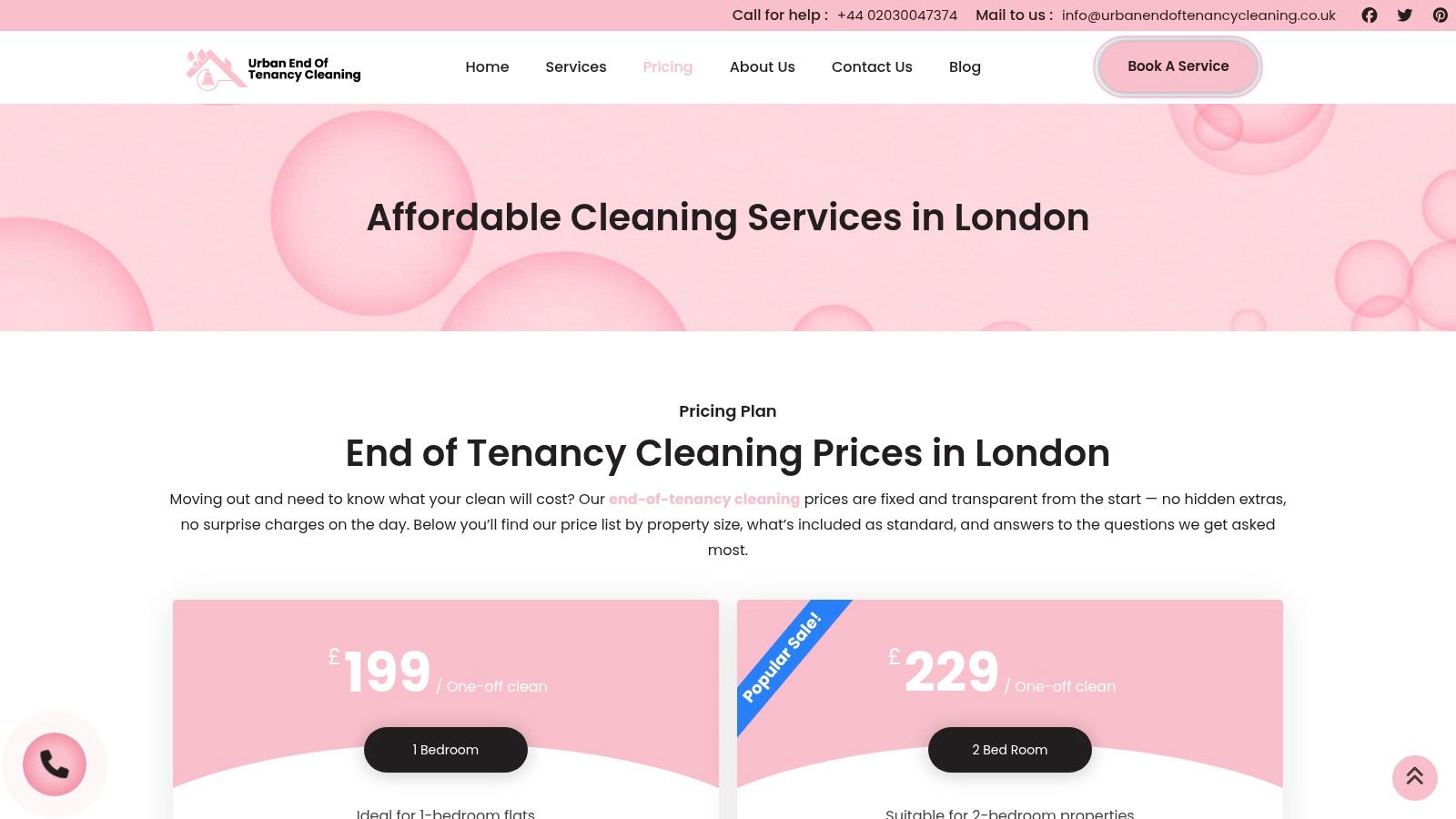 Urban End of Tenancy Cleaning